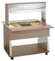 Buffet Maintien Chaud Chariot W3110-200U 3 récipients GN 1/1 1170x1250x1510 mm - Bartscher - 125633 Buffet Maintien Chaud Chariot W3110-200U 3 récipients GN 1/1 1170x1250x1510 mm - Bartscher - 125633