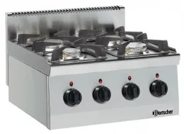 Fourneau profondeur 600 gaz 600, L600, 4PL, AT - Bartscher - 1317463