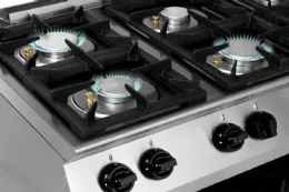 Photo 3 - Fourneau profondeur 650 cuisinière à gaz mfg 7360 6 brûleurs gaz - bartscher - 1582201 - Bartscher - 1582201