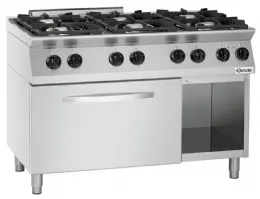 Photo 6 - Fourneau profondeur 650 cuisinière à gaz mfg 7360 6 brûleurs gaz - bartscher - 1582201 - Bartscher - 1582201