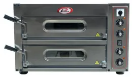 Four à pizzas professionnel électrique Triphasé 2 chambres 8 pizzas ø 240 mm - Sofraca - 18524 Four à pizzas professionnel électrique Triphasé 2 chambres 8 pizzas ø 240 mm - Sofraca - 18524