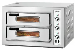 Four à Pizzas professionnel électrique NT 502 double chambre 8 pizzas 25 cm Triphasé - Bartscher - 2002028