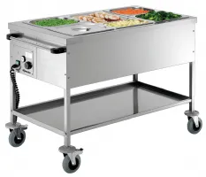 Chariot Bain marie 3 x 1/1 GN chauffage sec 90 °C 2 kW - Bartscher - 200255 Chariot Bain marie 3 x 1/1 GN chauffage sec 90 °C 2 kW - Bartscher - 200255