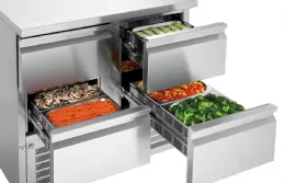 Photo 2 - Table desserte réfrigérée mini 900s4 4 tiroirs positifs capacité 180 l - bartscher - 200282 - Bartscher - 200282