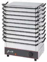 Chauffe aliments professionnel 10 plaques 1,3 kW - Sofraca - 28010