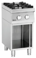 Fourneau profondeur 700 gaz 70020 Gaz 2 brûleurs 14,7 kW - Bartscher - 2851121