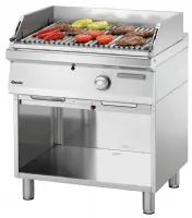 Photo 3 - Gril à pierre de lave 700vr g180 gaz sur pied 800x700x850 mm - bartscher - 2856311 - Bartscher - 2856311