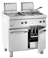 Photo 2 - Friteuse professionnelle profondeur 700 gaz 700, l800, 2x15l, gaz, sur pied, 2 cuves de 15 l, 30 kw - bartscher - 2859271 - Bartscher - 2859271