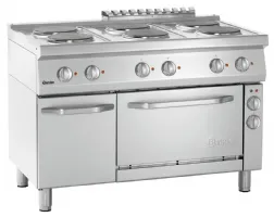 Photo 6 - Fourneau profondeur 700 électrique 700, b1200, 6pl, ebo - bartscher - 286247 - Bartscher - 286247