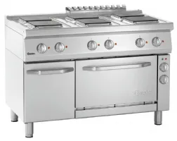 Photo 4 - Fourneau profondeur 700 électrique 700, b1200, 6pl, ebo - bartscher - 286347 - Bartscher - 286347