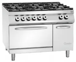 Photo 8 - Fourneau profondeur 900 gaz,6 foyers,four électrique2/1gn,ns - bartscher - 2952481 - Bartscher - 2952481