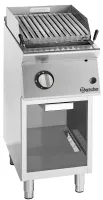 Grill professionnel à pierre de lave gaz naturel 400x900x900 mm avec grille en v - bartscher - 2994521 - Bartscher - 2994521