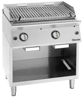 Grill professionnel à pierre de lave gaz naturel, dimensions 800x900x900 mm grille en v - bartscher - 2994631 - Bartscher - 2994631