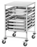 Photo 2 - Chariot porte assiette gastronorm agn700-2/1 7 plateaux 655x740x1010 mm - bartscher - 300093 - Bartscher - 300093