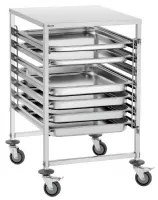 Chariot Porte assiette Gastronorm AGN700-2/1 7 plateaux 655x740x1010 mm - Bartscher - 300093 Chariot Porte assiette Gastronorm AGN700-2/1 7 plateaux 655x740x1010 mm - Bartscher - 300093