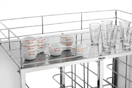 Photo 2 - Chariot porte assiette gastronorm agn2000-1/1 1155x680x1840 mm - bartscher - 300187 - Bartscher - 300187