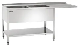 Plonge inox laverie 700, l1600 2bass. ga - bartscher - 306350 - Bartscher - 306350