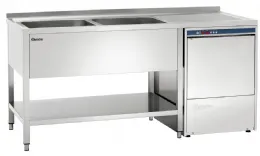 Plonge inox laverie 700, l1800 2bass. ga - bartscher - 306360 - Bartscher - 306360