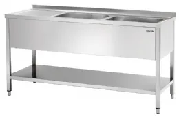 Plonge Inox laverie 700, L1600 2bass. DR - Bartscher - 306600 Plonge Inox laverie 700, L1600 2bass. DR - Bartscher - 306600