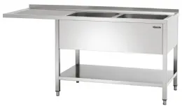 Plonge inox laverie 700, l1800 2bass. dr - bartscher - 306660 - Bartscher - 306660