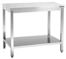 Table de Travail Inox 700, L1300, sans dosseret, dimensions 1300x700x850 mm - Bartscher - 307137 Table de Travail Inox 700, L1300, sans dosseret, dimensions 1300x700x850 mm - Bartscher - 307137