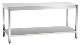 Table de Travail Inox 700, L1800, finition Scotch-Brite, dimensions 1800x700x850 mm - Bartscher - 307187 Table de Travail Inox 700, L1800, finition Scotch-Brite, dimensions 1800x700x850 mm - Bartscher - 307187