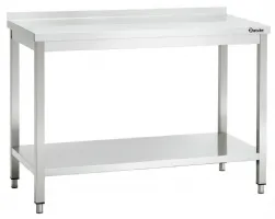 Table de Travail Inox 600, L1200, AD, 1200x600x850 mm - Bartscher - 308126 Table de Travail Inox 600, L1200, AD, 1200x600x850 mm - Bartscher - 308126