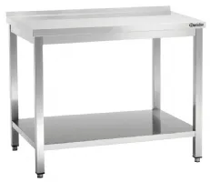 Table de Travail Inox 600, L1300, AD, 1300x600x850 mm - Bartscher - 308136 Table de Travail Inox 600, L1300, AD, 1300x600x850 mm - Bartscher - 308136