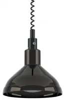 Lampe chauffante professionnelle suspendue infrarouge 1 lampe 250 W nickel noir - Sofraca - 3302RNN