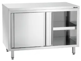 Meuble Bas de Rangement Inox neutre 700, L1200, portes coulissantes - Bartscher - 337127 Meuble Bas de Rangement Inox neutre 700, L1200, portes coulissantes - Bartscher - 337127