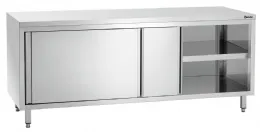 Meuble Bas de Rangement Inox neutre 700, L2000 mm, portes coulissantes - Bartscher - 337207 Meuble Bas de Rangement Inox neutre 700, L2000 mm, portes coulissantes - Bartscher - 337207