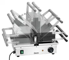 Photo 4 - Gaufrier deluxe ii double pour gaufres de bruxelles avec rotation 180° - bartscher - 370165 - Bartscher - 370165