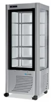 Armoire réfrigérée professionnelle positive 4 faces vitrées 400 L étagère tournante et plateaux verre 700x700x1840 mm - Furnotel - 400GLEDT Armoire réfrigérée professionnelle positive 4 faces vitrées 400 L étagère tournante et plateaux verre 700x700x1840 mm - Furnotel - 400GLEDT