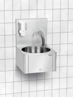 Lave-Mains W10-KB Plus avec distributeur de savon intégré et commande par le genou - Bartscher - 401621 Lave-Mains W10-KB Plus avec distributeur de savon intégré et commande par le genou - Bartscher - 401621