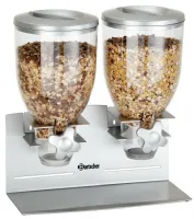 Distributeur de céréale double mural avec 2 récipients de 3,5 litres - bartscher - 500378 - Bartscher - 500378