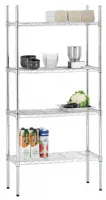 Étagère sur pieds chromée 4 tablettes 360x760x1545 mm - Bartscher - 601251 - BARTSCHER - 601251