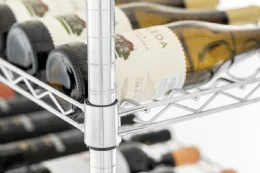 Photo 5 - Étagère à vin professionnelle 5 tablettes chromées 910x355x1405 mm - bartscher - 601261 - Bartscher - 601261