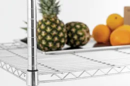 Photo 2 - Rayonnage professionnel chromé 4 niveaux 1210x610x1845 mm - bartscher - 601292 - Bartscher - 601292