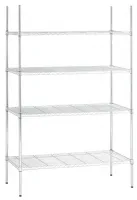 Photo 7 - Rayonnage professionnel chromé 4 niveaux 1210x610x1845 mm - bartscher - 601292 - Bartscher - 601292