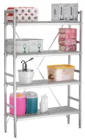 Rayonnage Système d'étagère Kit 4, B1070 1140x360x1790 mm - Bartscher - 603175 Rayonnage Système d'étagère Kit 4, B1070 1140x360x1790 mm - Bartscher - 603175