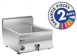 Bain-marie électrique - 1bac GN 1/1 + 2 bacs GN 1/4 - Gamme 650 - Baron - 60BME600