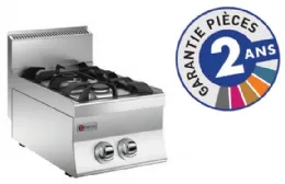 Fourneau Plaque de cuisson Top 2 feux vifs gaz Gamme 650 - Baron - 60PCG411 Fourneau Plaque de cuisson Top 2 feux vifs gaz Gamme 650 - Baron - 60PCG411