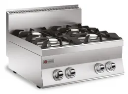 Fourneau Plaque de cuisson - Top 4 feux vifs gaz - Gamme 650 - Baron - 60PCG822 Fourneau Plaque de cuisson - Top 4 feux vifs gaz - Gamme 650 - Baron - 60PCG822
