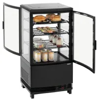 Photo 2 - Vitrine comptoir réfrigérée 64l2t noire 64 l 425 mm - bartscher - 700358gv1 - Bartscher - 700358GV1