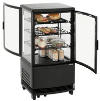 Vitrine comptoir réfrigérée 64L2T noire 64 L 425 mm - Bartscher - 700358GV1