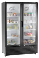Armoire frigorifique professionnelle noire en verre 778 litres de capacité utile - bartscher - 700899v1 - Bartscher - 700899V1