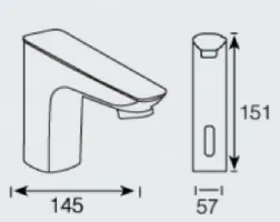 Photo 2 - Robinet électronique sans contact pour plonge cuisine avec capteur infrarouge - combisteel - 7013.1225 - Combisteel - 7013.1225