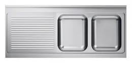 Plonge inox 1 bac 2000x600x40 mm - combisteel - 7013.1405 - Combisteel - 7013.1405 Plonge inox 1 bac 2000x600x40 mm - combisteel - 7013.1405 - Combisteel - 7013.1405