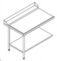 Photo 2 - Table d'entrée professionnelle configuration en angle 600 x 500 mm - furnotel - 70205 - Elettrobar - 70205