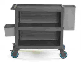 Photo 2 - Chariot de débarrassage 3 plateaux charge 200 kg - combisteel - 7048.0060 - Combisteel - 7048.0060